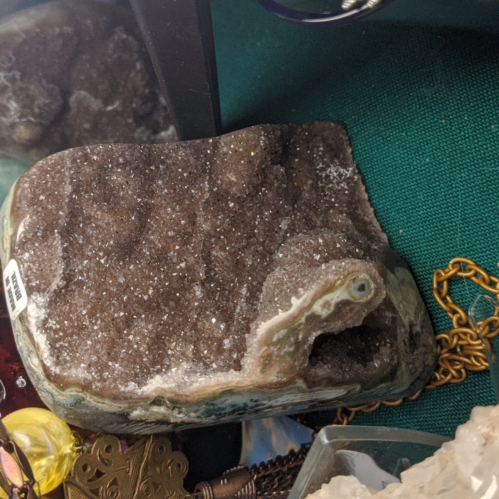 "Hi!" Galaxy Amethyst RARE Crystal Druzy With Personality